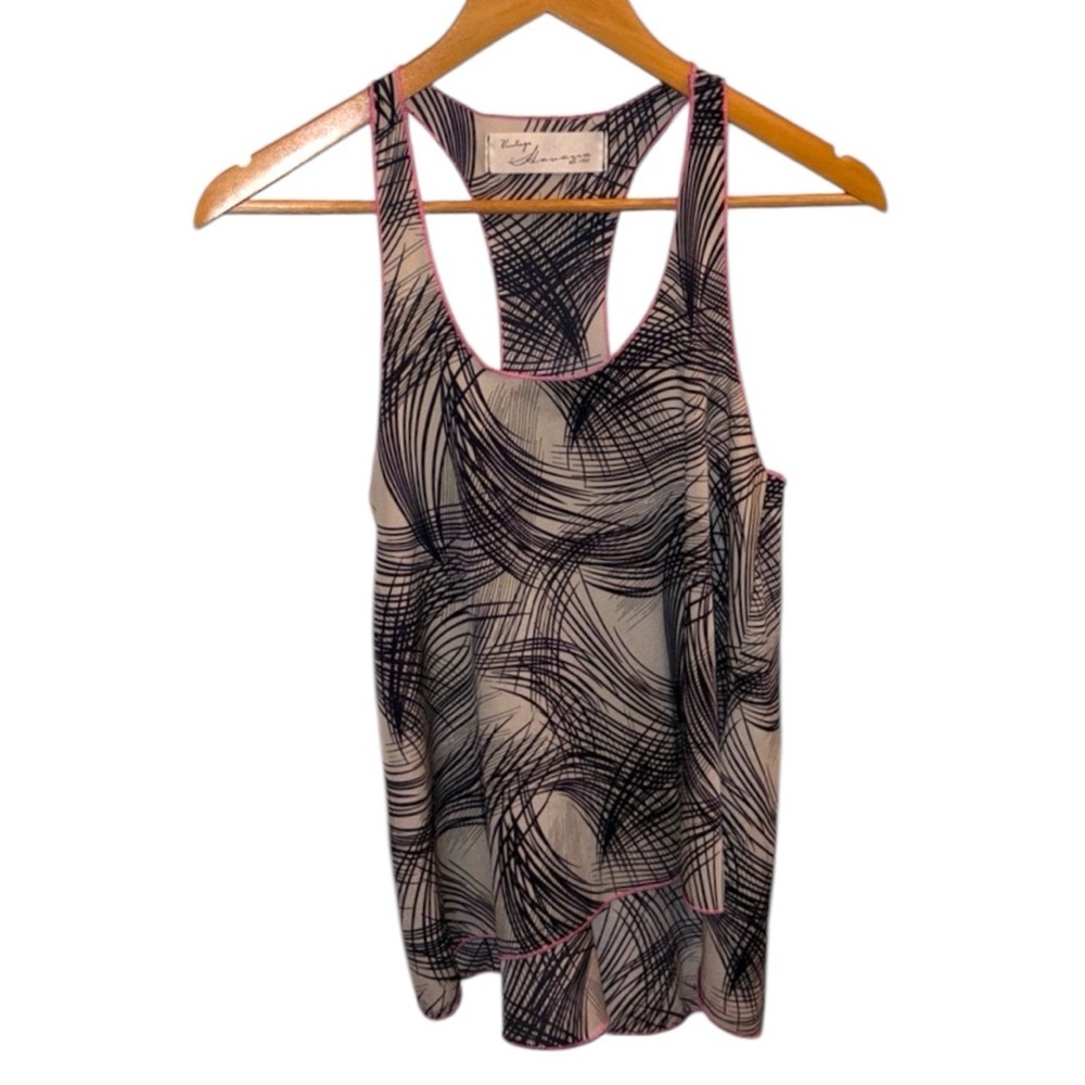 Vintage Havana Black and‎ White Tank Top Medium